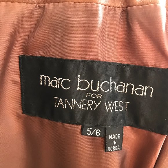 Brown leather skirt, Chocolate brown, size 5/6 - Picture 6 of 7